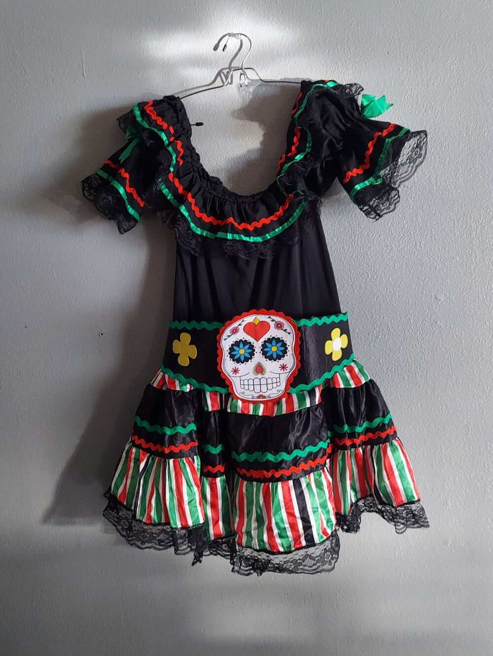 Day of the Dead Sugar Skull Costume Dress - Medium/Large